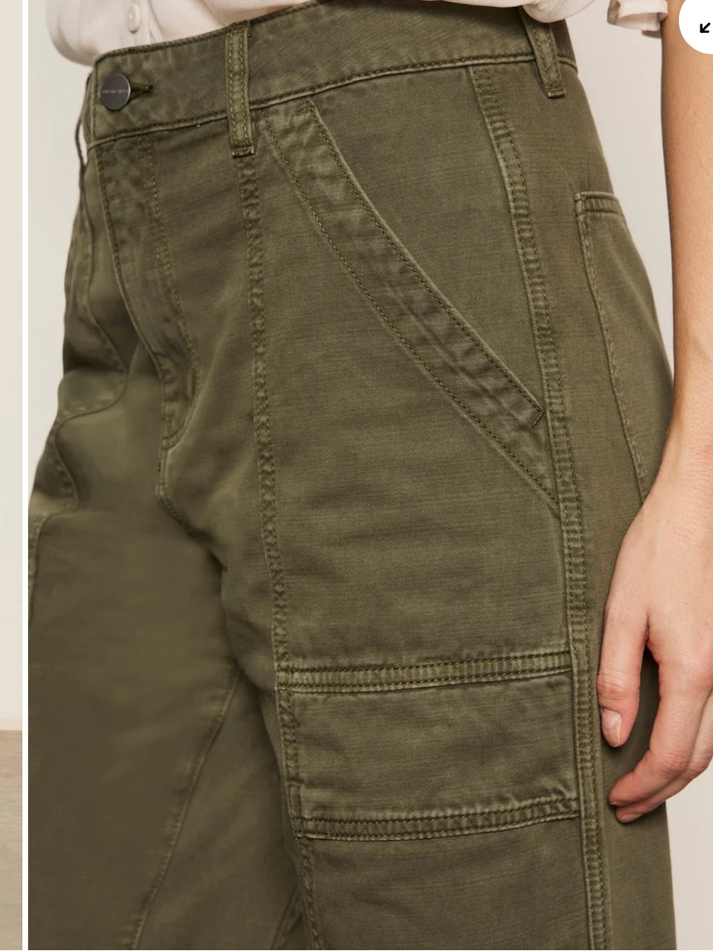 SANCTUARY BOYFRIEND UTILITY PANT KALAMATA NWT - Picture 5 of 17